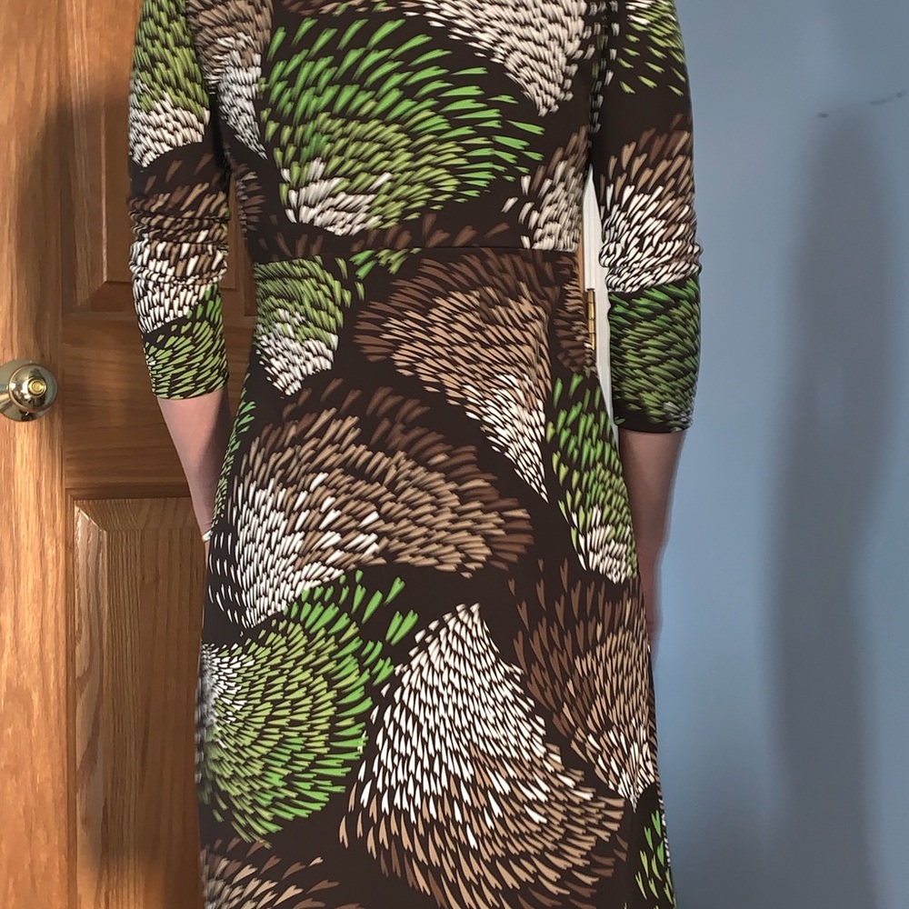 Ann Taylor Loft printed wrap dress
